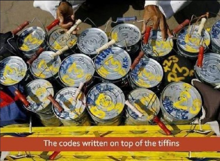 Codes on Mumbai Dabbawalas tiffins