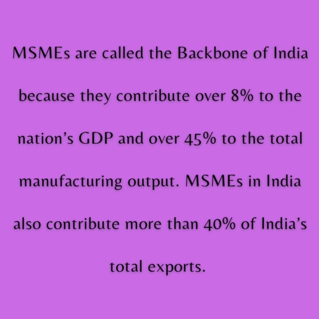 MSMEs in India 