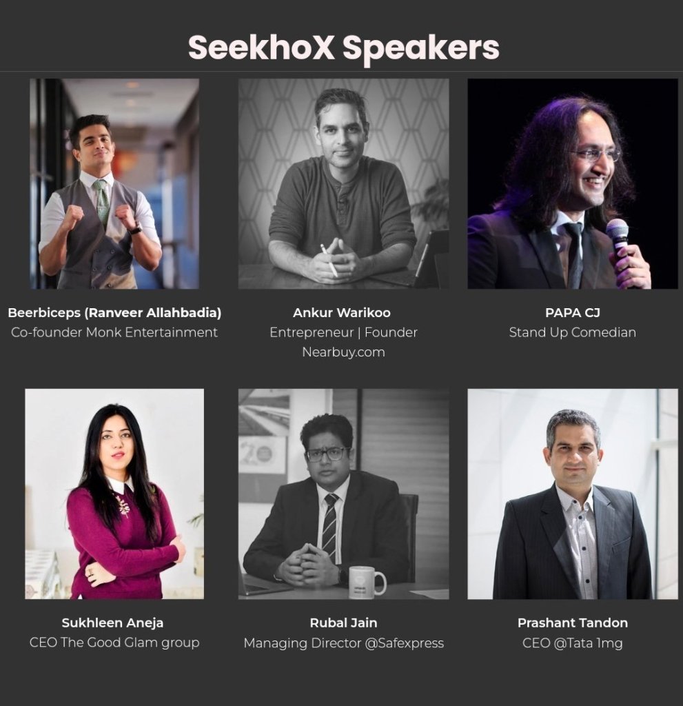 Speakers at Seekho 